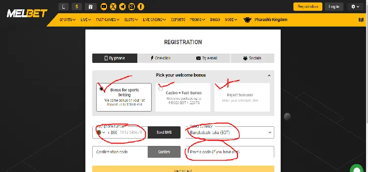 Registration and login Guide at Melbet Bangladesh