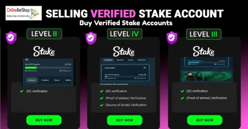 Buy Verified Stake Account Bronze, Platinum, Diamond Level IDs