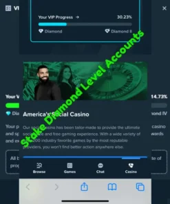 Stake Diamond accounts with levels